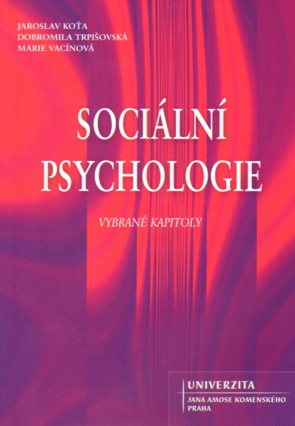 Sociální psychologie - vybrané kapitoly